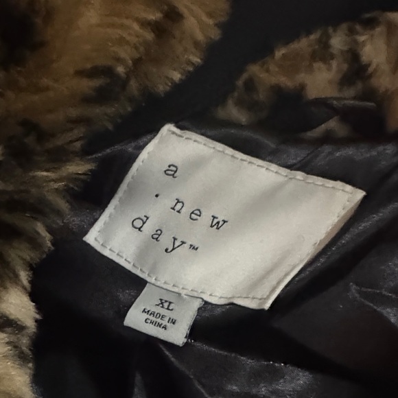 a new day Leopard Print Faux Fur Coat - Picture 3 of 4